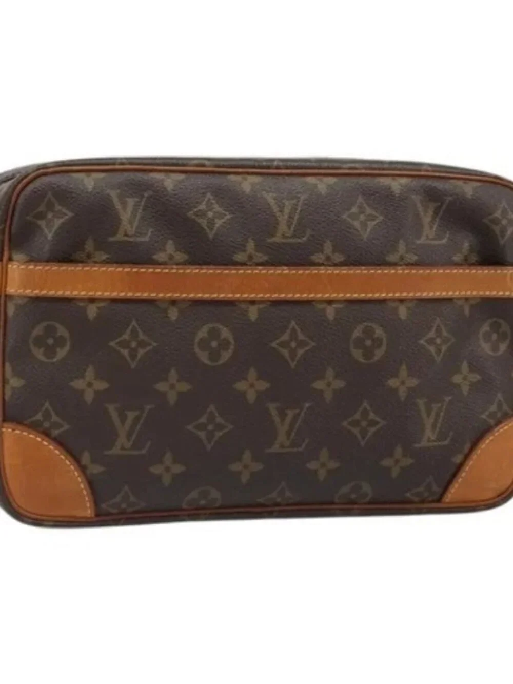 LOUIS VUITTON Monogram Compiegne 28 Clutch Bag M51845 LV Auth 179532